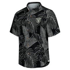 Las Vegas Raiders Sport Vine Line Button-Down Shirt - Black - Tommy Bahama