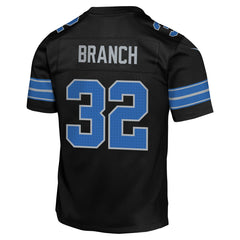 Brian Branch Detroit Lions Youth Game Jersey - Black - Nike
