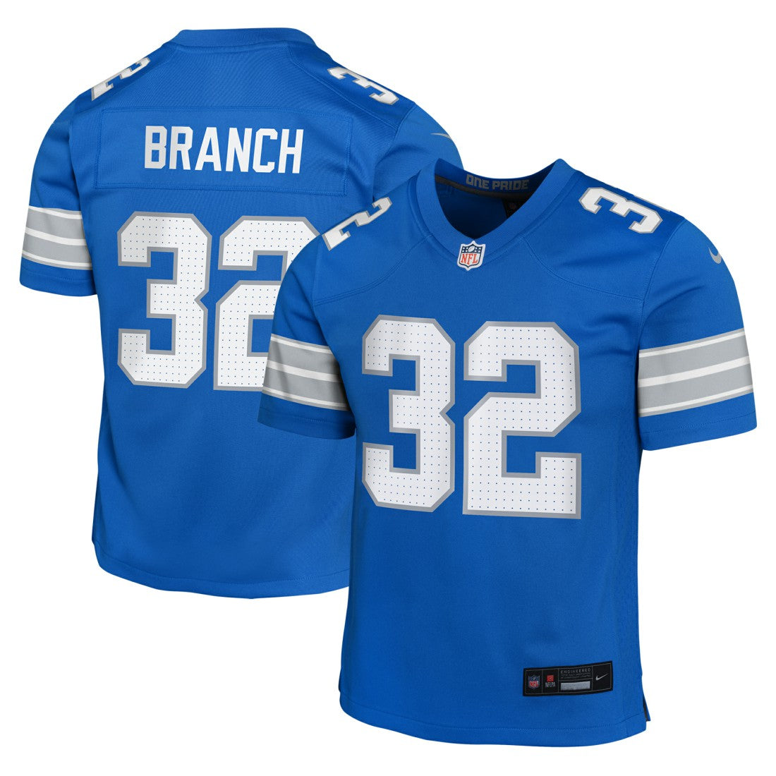 Brian Branch Detroit Lions Youth Game Jersey - Blue - Nike