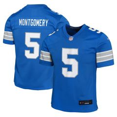 David Montgomery Detroit Lions Youth Game Jersey - Blue - Nike