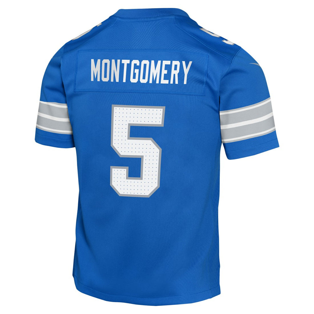David Montgomery Detroit Lions Youth Game Jersey - Blue - Nike