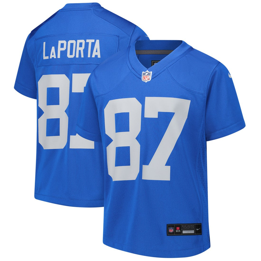 Sam LaPorta Detroit Lions Youth Game Jersey - Blue - Nike