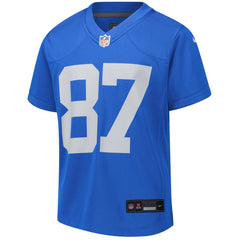 Sam LaPorta Detroit Lions Youth Game Jersey - Blue - Nike