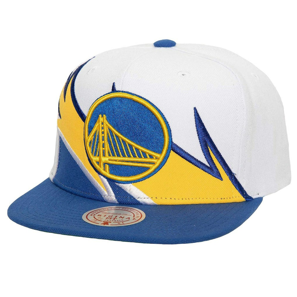 Mitchell & Ness Golden State Warriors Waverunner Snapback Hat White/Royal