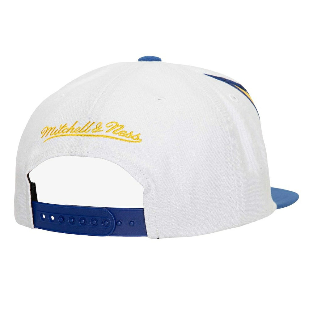 Mitchell & Ness Golden State Warriors Waverunner Snapback Hat White/Royal