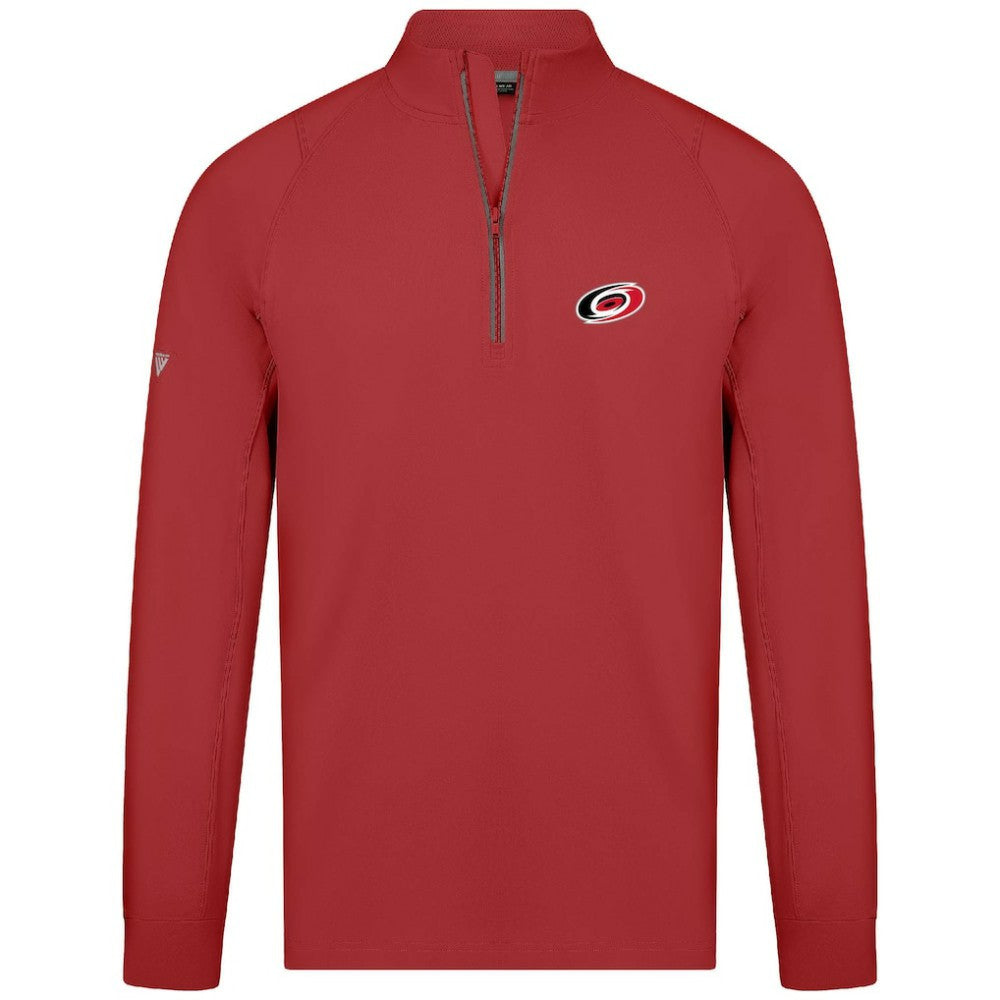 Carolina Hurricanes Levelwear Theory Insignia Core Quarter-Zip Pullover Top - Red | NHL discount