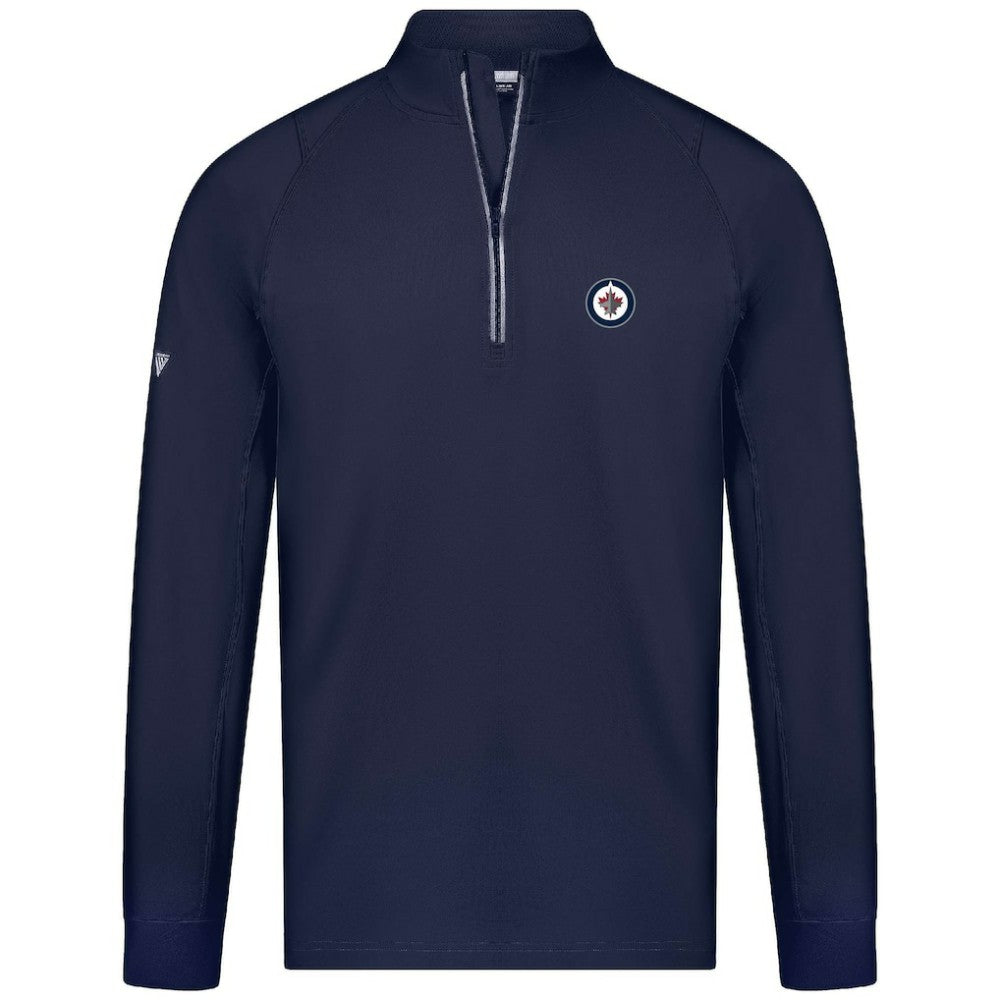 Winnipeg Jets Levelwear Theory Insignia Core Quarter-Zip Pullover Top - Navy | NHL discount