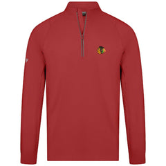 Chicago Blackhawks Levelwear Theory Insignia Core Quarter-Zip Pullover Top - Red | NHL near me