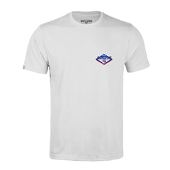 New York Rangers Levelwear Richmond Club Patch 2.0 T-Shirt - White | NHL Clearance