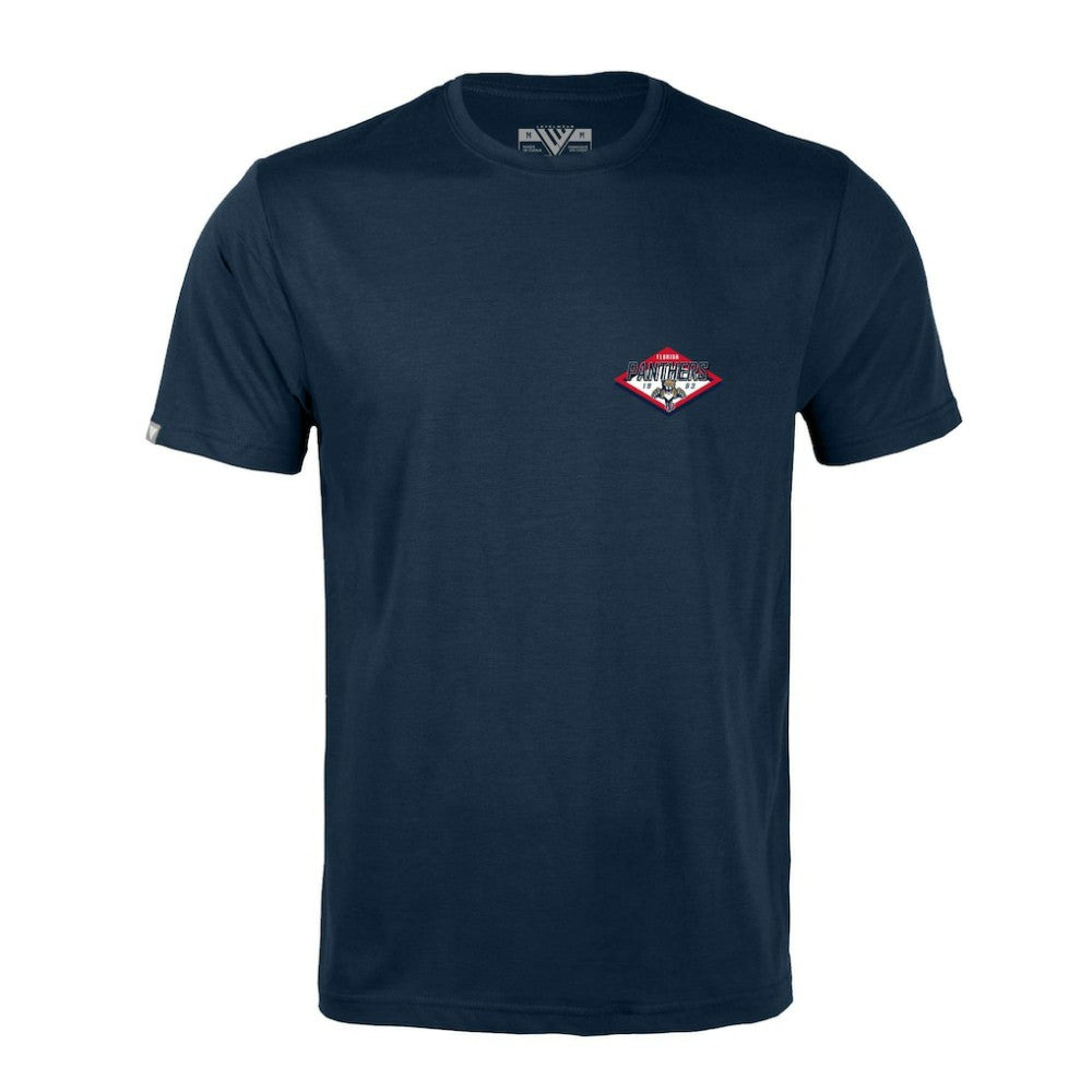 Florida Panthers Levelwear Richmond Club Patch 2.0 T-Shirt - Navy | NHL Lifestyle