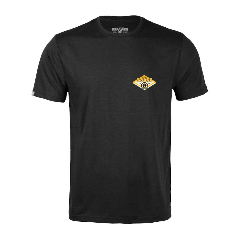 Boston Bruins Levelwear Richmond Club Patch 2.0 T-Shirt - Black | NHL Clearance
