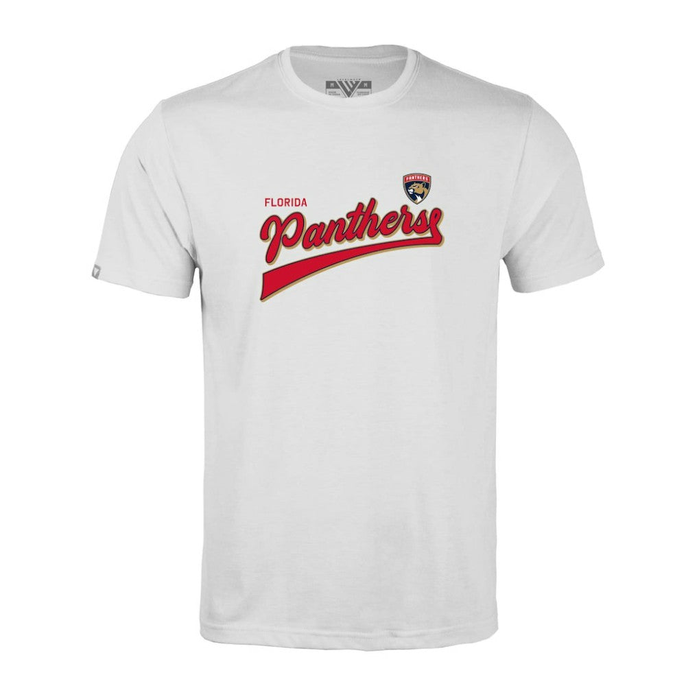 Florida Panthers Levelwear Richmond Retro Script T-Shirt - White | NHL near me