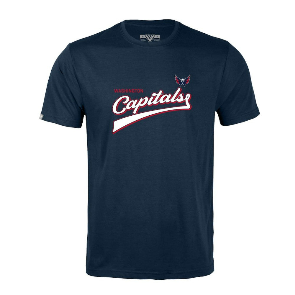 Washington Capitals Levelwear Richmond Retro Script T-Shirt - Navy | NHL on sale