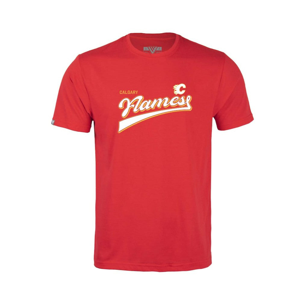 Calgary Flames Levelwear Youth Little Richmond Retro Script T-Shirt - Red | NHL sale