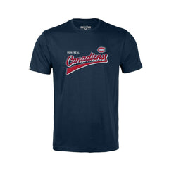 Montreal Canadiens Levelwear Youth Little Richmond Retro Script T-Shirt - Navy | NHL sale