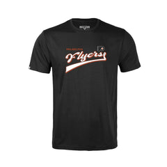 Philadelphia Flyers Levelwear Youth Little Richmond Retro Script T-Shirt - Black | NHL Lifestyle