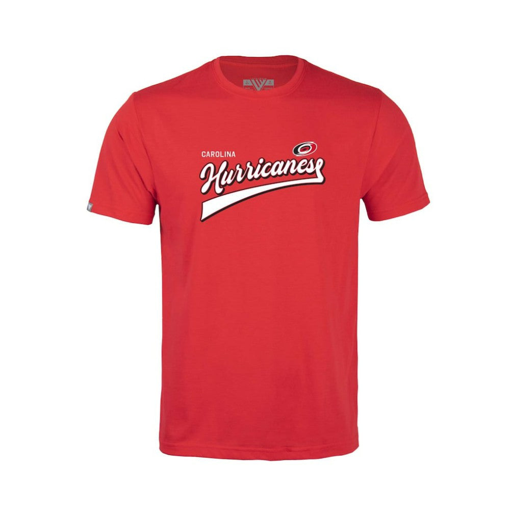 Carolina Hurricanes Levelwear Youth Little Richmond Retro Script T-Shirt - Red | NHL near me
