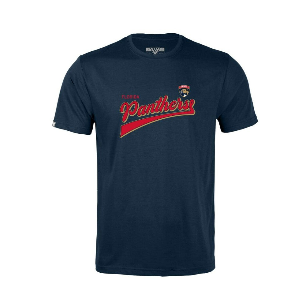 Florida Panthers Levelwear Youth Little Richmond Retro Script T-Shirt - Navy | NHL on sale