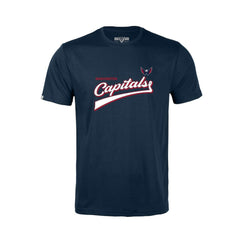 Washington Capitals Levelwear Youth Little Richmond Retro Script T-Shirt - Navy | NHL Lifestyle