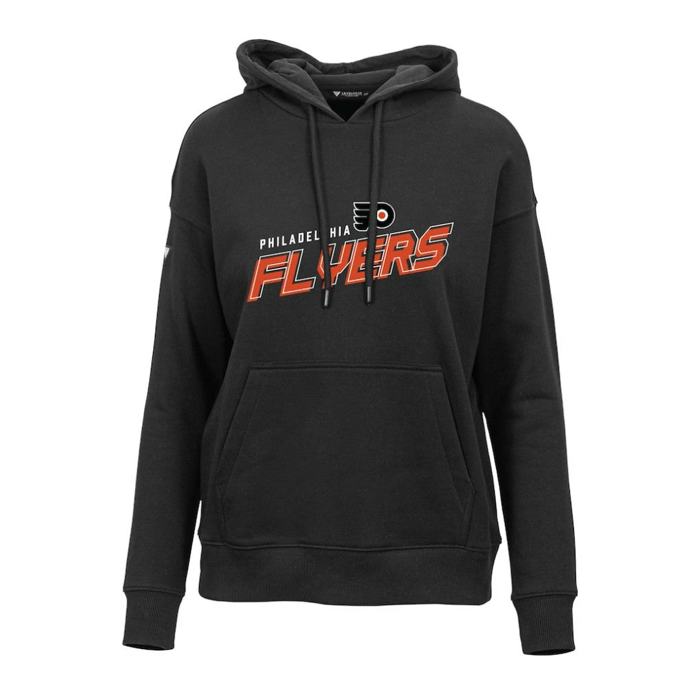 Philadelphia Flyers Levelwear Women's Adorn Premier 2.0 Fleece Pullover Hoodie - Black | NHL on sale