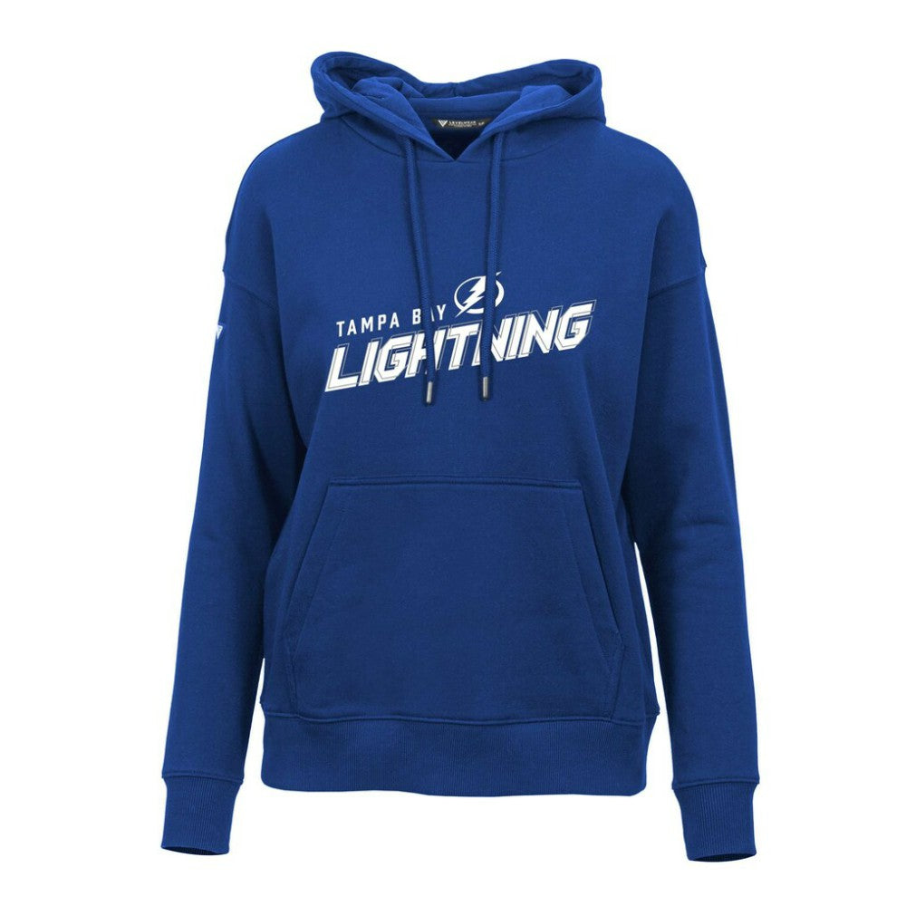 Tampa Bay Lightning Levelwear Women's Adorn Premier 2.0 Fleece Pullover Hoodie - Blue | NHL on sale