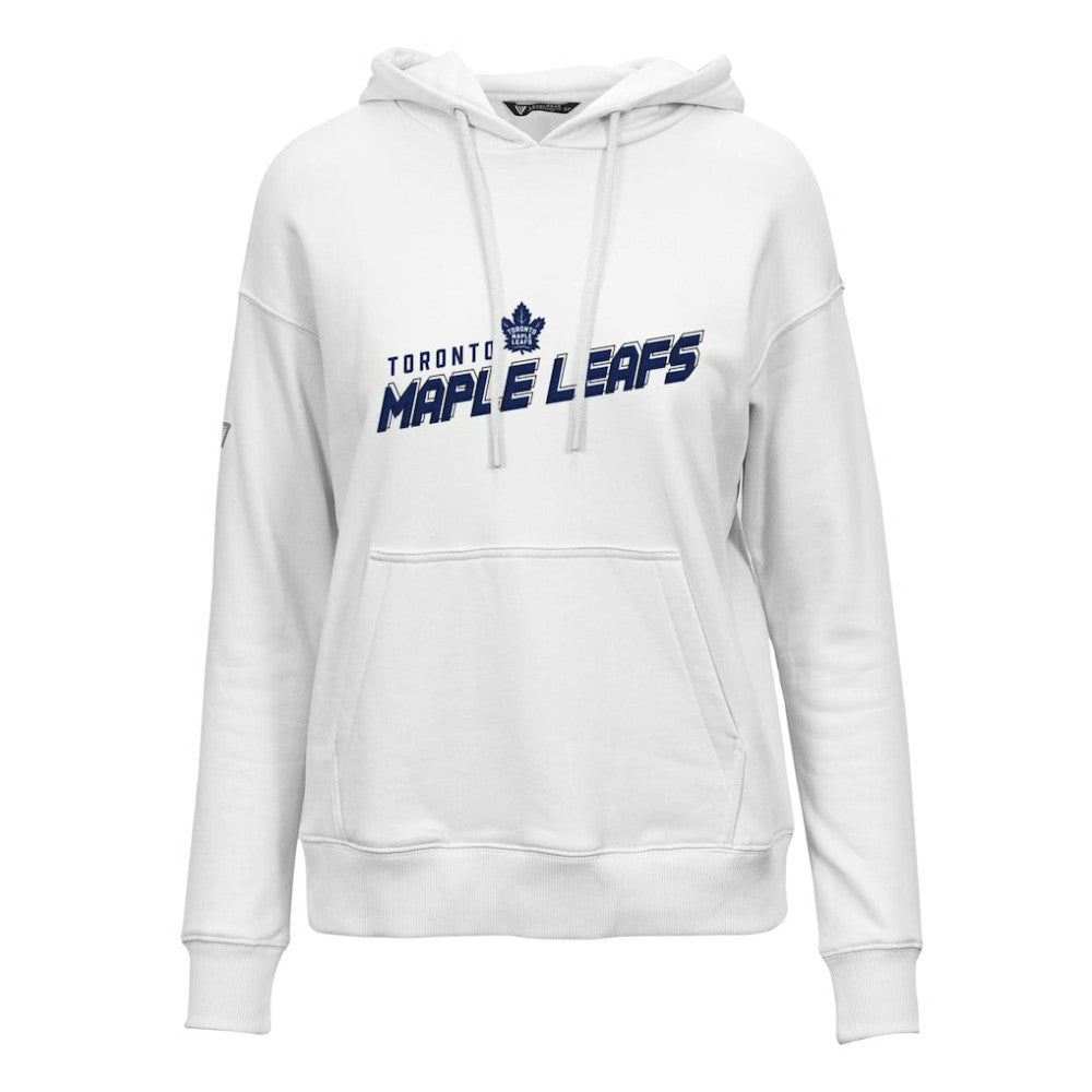 Toronto Maple Leafs Levelwear Women's Adorn Premier 2.0 Fleece Pullover Hoodie - White | NHL discount