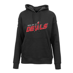 New Jersey Devils Levelwear Women's Adorn Premier 2.0 Fleece Pullover Hoodie - Black | NHL discount