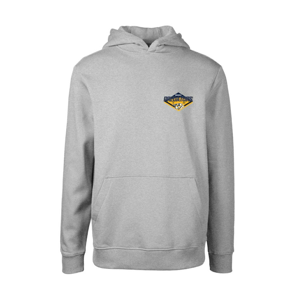 Nashville Predators Levelwear Youth Podium Club Patch 2.0 Fleece Pullover Hoodie - Gray | NHL discount