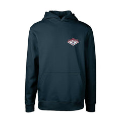 Colorado Avalanche Levelwear Youth Podium Club Patch 2.0 Fleece Pullover Hoodie - Navy | NHL Clearance