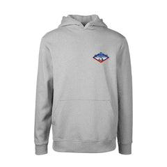 New York Islanders Levelwear Youth Podium Club Patch 2.0 Fleece Pullover Hoodie - Gray | NHL near me