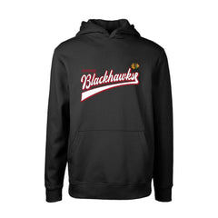 Chicago Blackhawks Levelwear Youth Podium Retro Script Fleece Pullover Hoodie - Black | NHL online