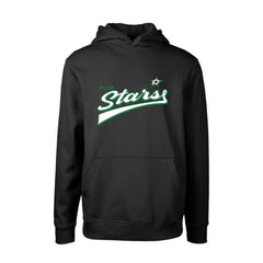 Dallas Stars Levelwear Youth Podium Retro Script Fleece Pullover Hoodie - Black | NHL discount