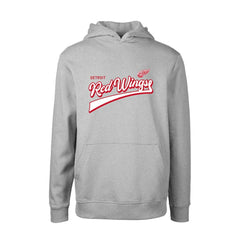 Detroit Red Wings Levelwear Youth Podium Retro Script Fleece Pullover Hoodie - Gray | NHL online