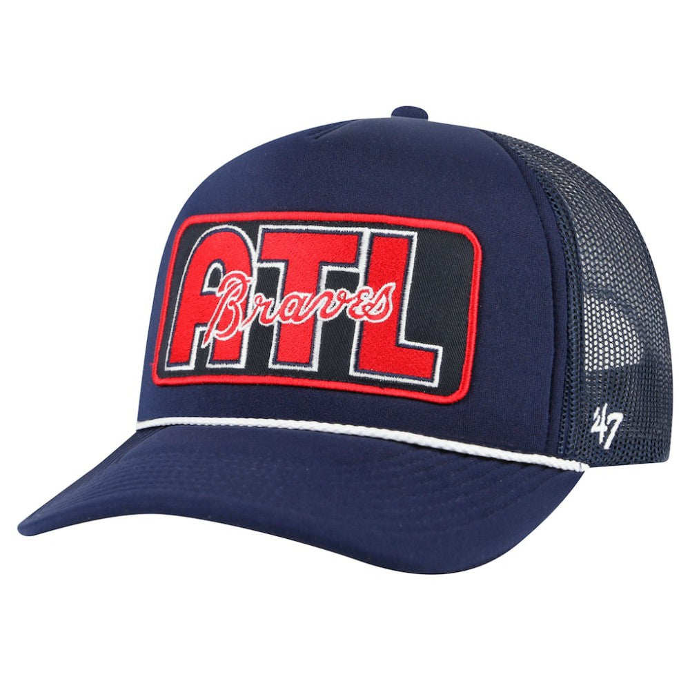 Atlanta Braves '47 Local Patch Foam Front Trucker Adjustable Hat for sale