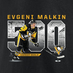 Evgeni Malkin Pittsburgh Penguins 500 Goals T-Shirt - Black | NHL Lifestyle