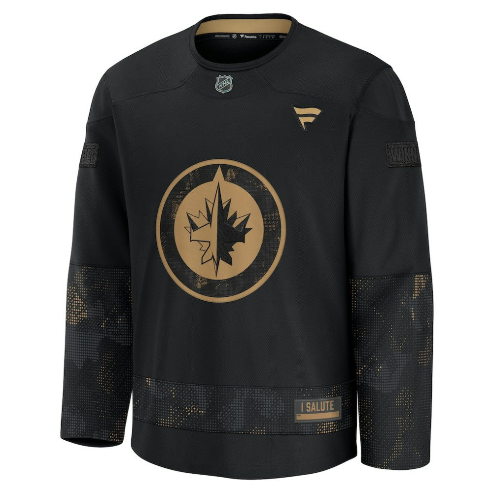 Winnipeg Jets Fanatics 2024 Military Appreciation Practice Jersey - Black | Fanatics Clearance