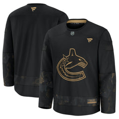 Vancouver Canucks Fanatics 2024 Military Appreciation Practice Jersey - Black | Fanatics sale