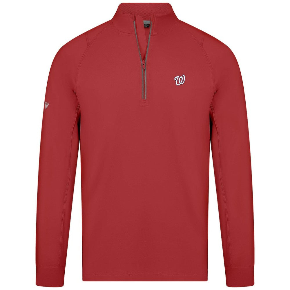 Washington Nationals Levelwear Theory Insignia Quarter-Zip Pullover Outlet