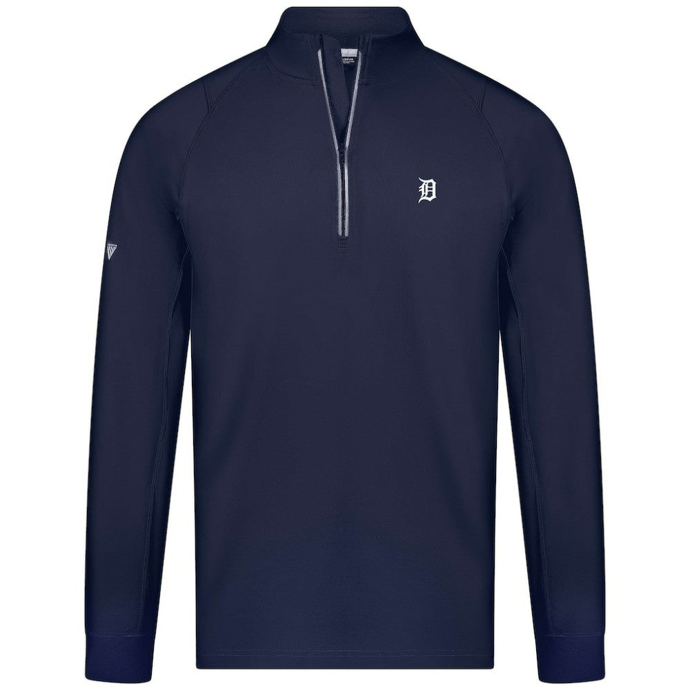 Detroit Tigers Levelwear Theory Insignia Quarter-Zip Pullover Online