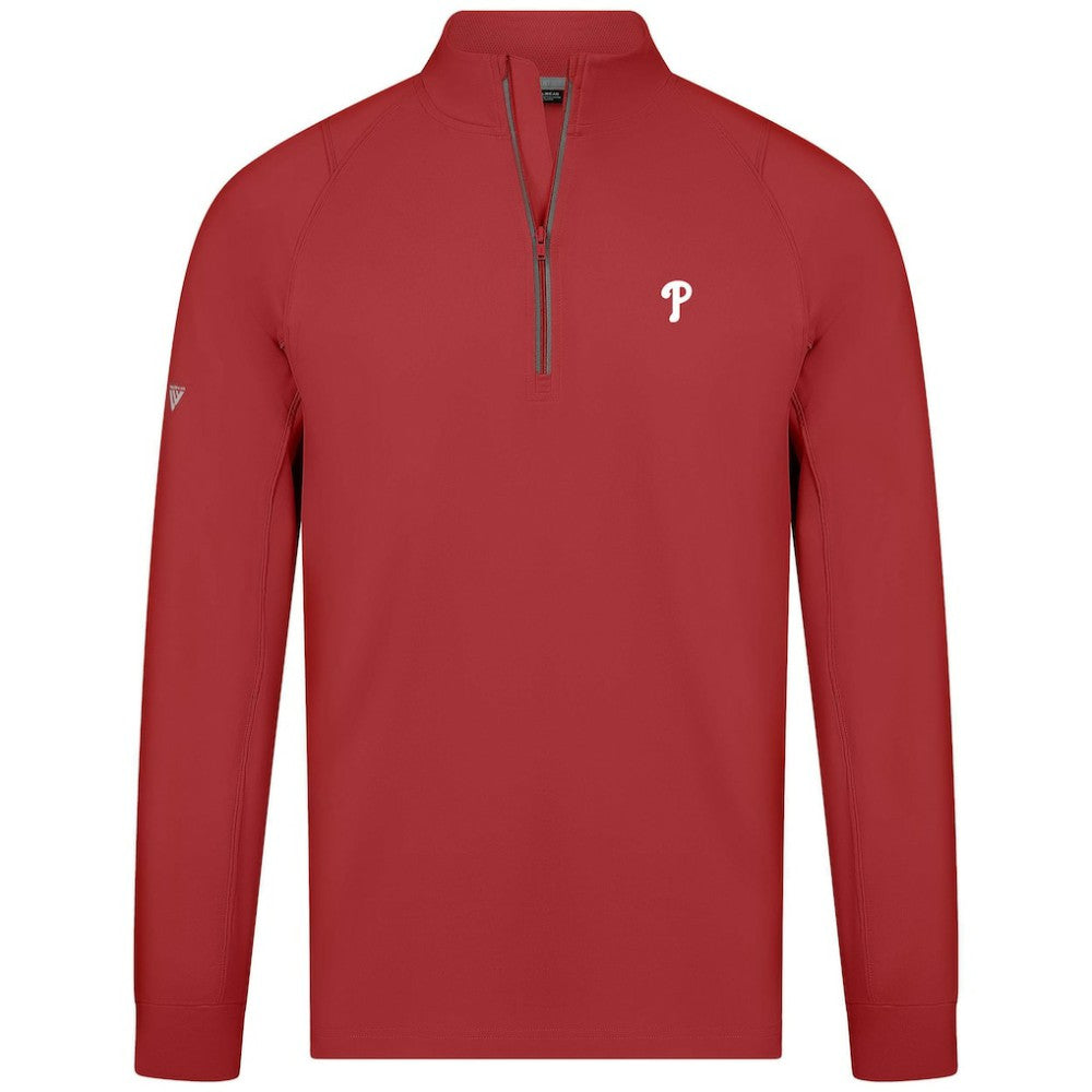Philadelphia Phillies Levelwear Theory Insignia Quarter-Zip Pullover Discount