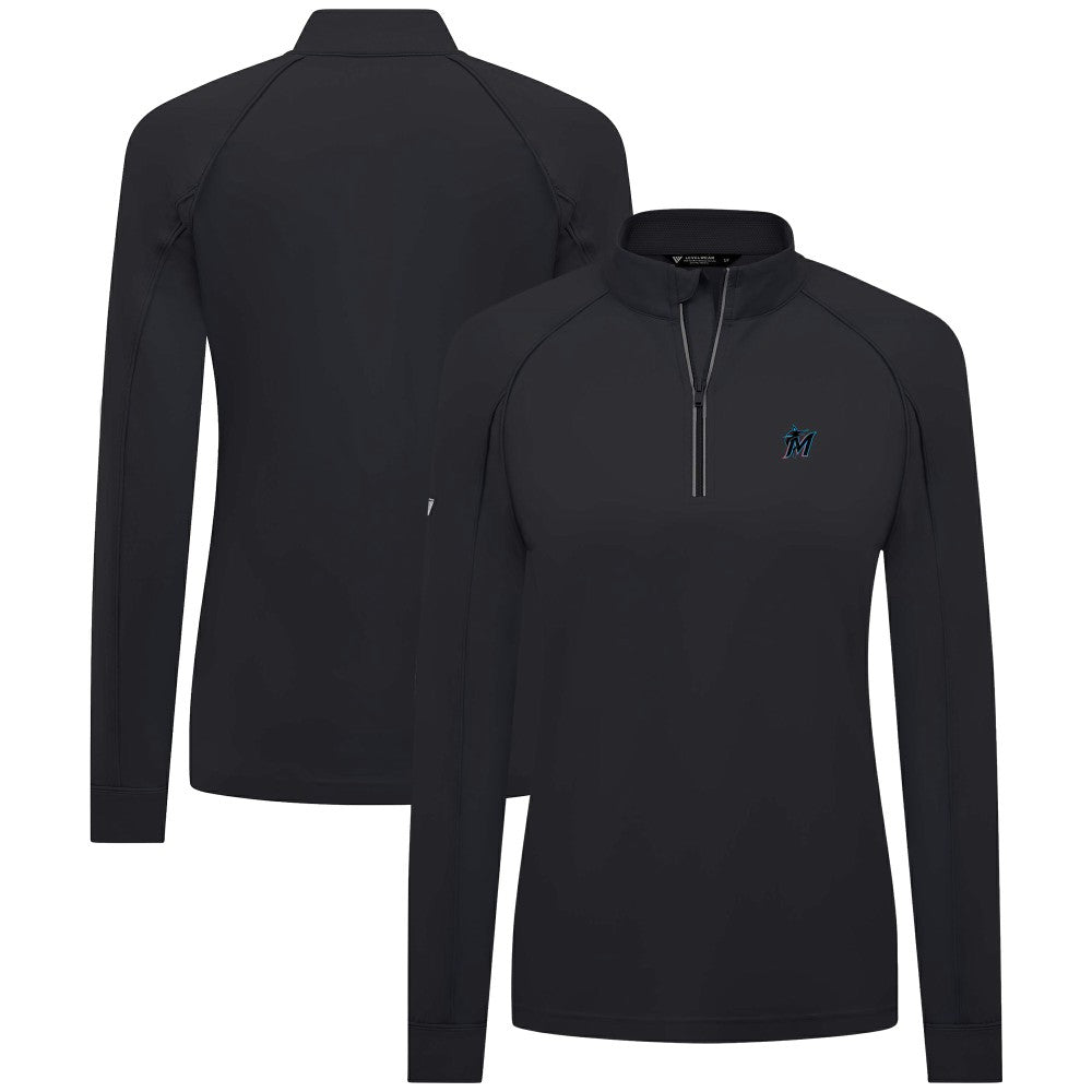 Miami Marlins Levelwear Women's Kinetic Insignia Quarter-Zip Pullover Near Me