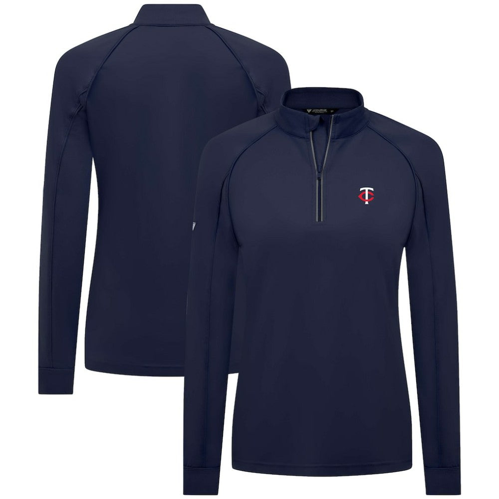 Minnesota Twins Levelwear Women's Kinetic Insignia Quarter-Zip Pullover Discount