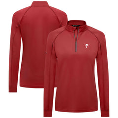 Philadelphia Phillies Levelwear Women's Kinetic Insignia Quarter-Zip Pullover Outlet