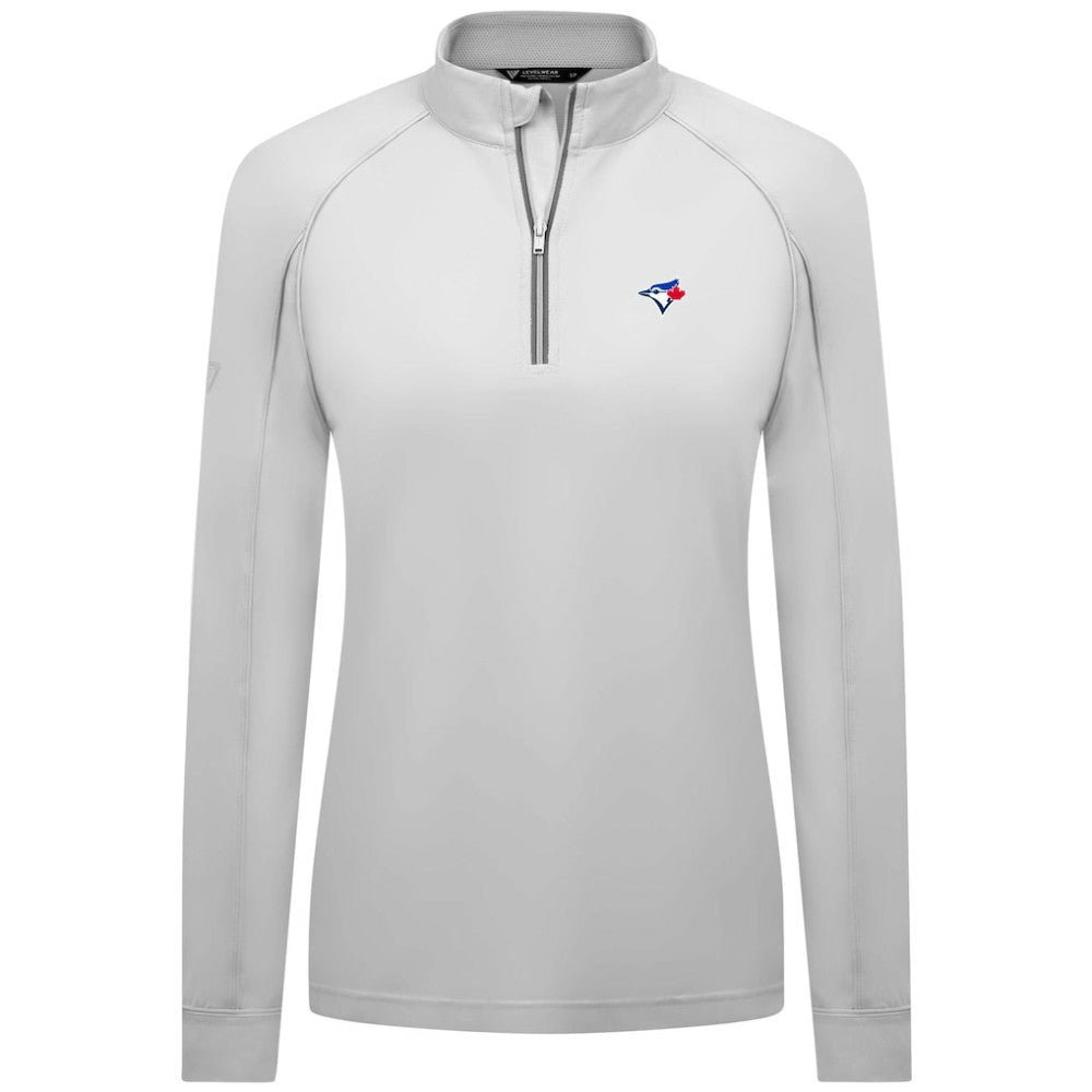Toronto Blue Jays Levelwear Women's Kinetic Insignia Quarter-Zip Pullover Outlet