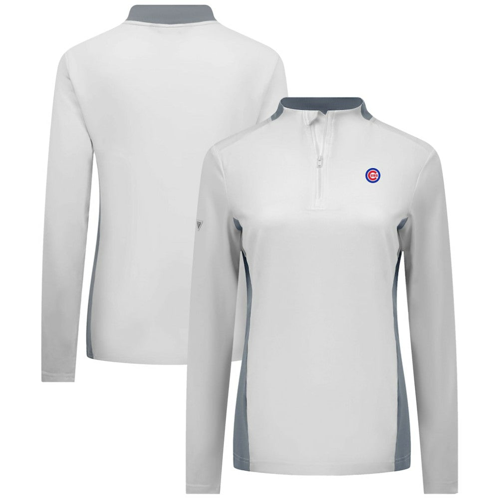 Chicago Cubs Levelwear Women's Moxie Insignia Quarter-Zip Pullover for sale