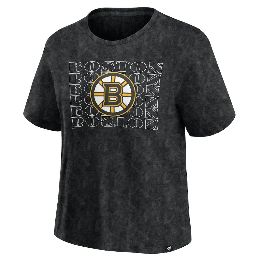 Boston Bruins Fanatics Women's Faded Wash T-Shirt - Black | Fanatics sale