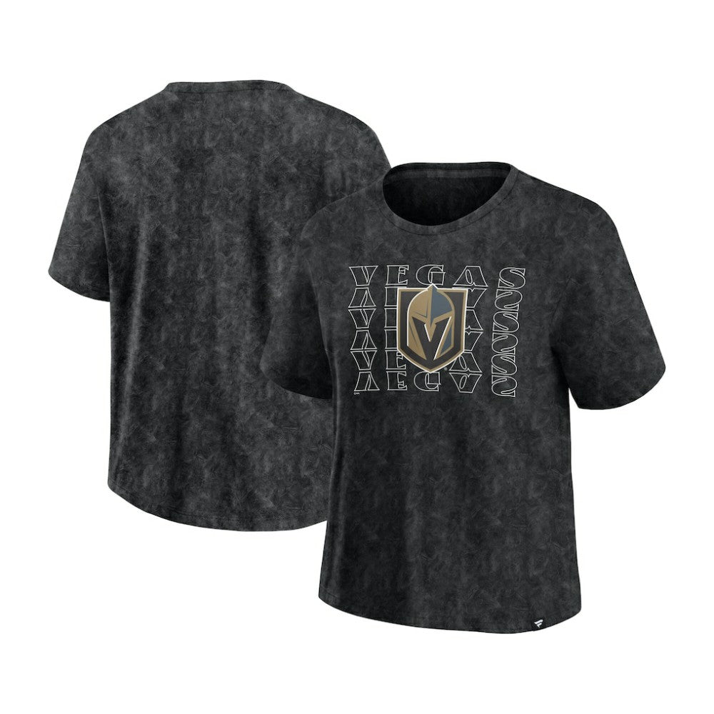 Vegas Golden Knights Fanatics Women's Faded Wash T-Shirt - Black | Fanatics Clearance