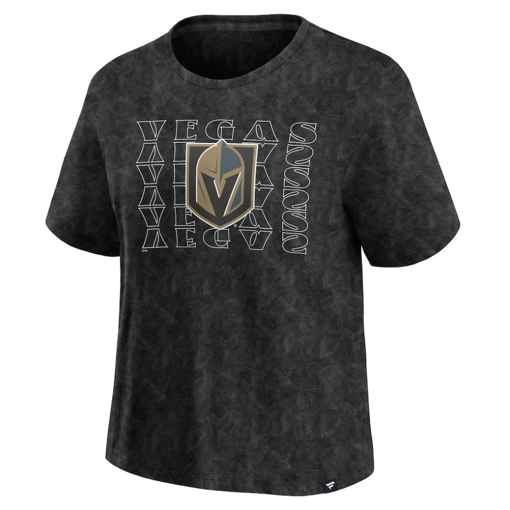 Vegas Golden Knights Fanatics Women's Faded Wash T-Shirt - Black | Fanatics Clearance