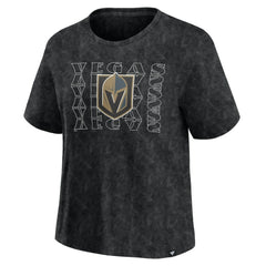 Vegas Golden Knights Fanatics Women's Faded Wash T-Shirt - Black | Fanatics Clearance