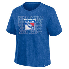 New York Rangers Fanatics Women's Faded Wash T-Shirt - Blue | Fanatics near me